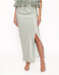 Petal & Pup - Viviana Fitted Column Skirt - Mint Green