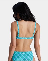 Roxy - Womens Printed Essentials Uderwire Bralette Bikini Top