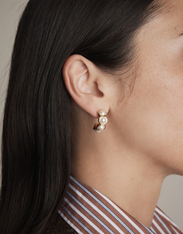 MIMCO - Jovie Pearl Hoop Earrings
