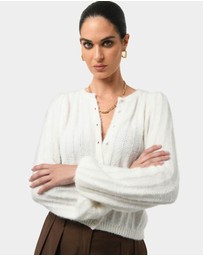 Forcast - Aura Fluffy Knit Cardigan