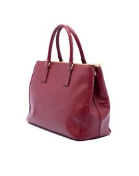Pre-Loved by Azura Reborn - Pre-Loved Saffiano Lux Galleria Double Zip Front Pocket Satchel