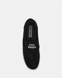 Steve Madden - Clifftop Black Suede Sneakers