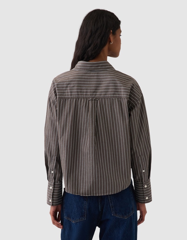GAP - LS Swing Crop Shirt