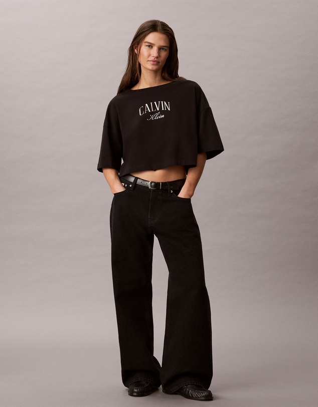 Calvin Klein Jeans - Boxy Varsity Logo Cropped Tee