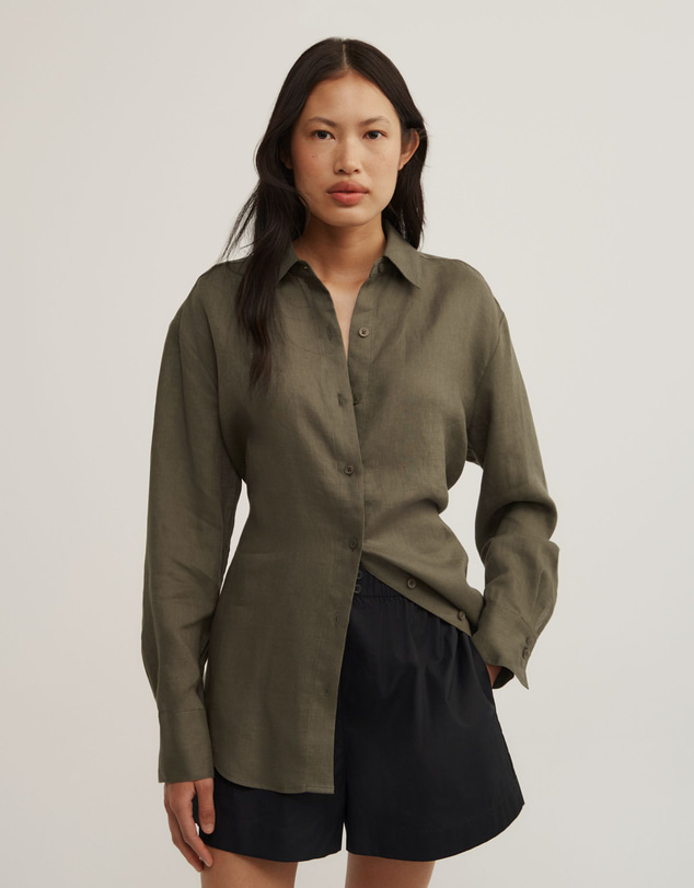 Witchery - Linen Tie Back Shirt