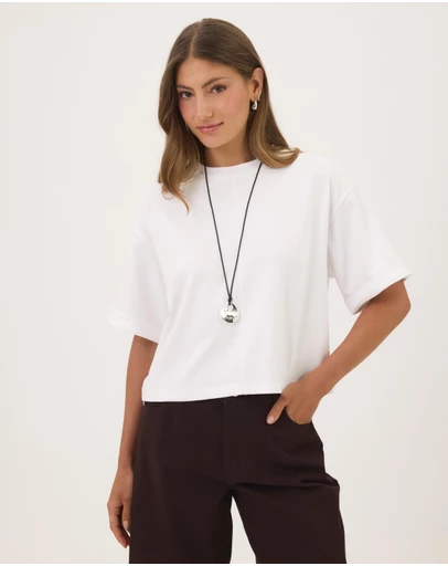 Atmos&Here - Rhea Cotton Boxy T-Shirt