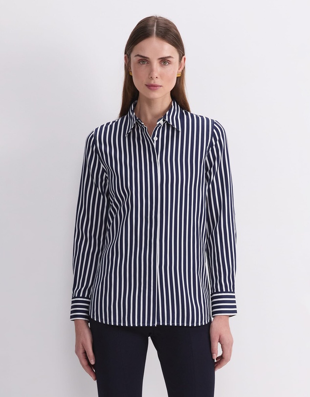 Sportscraft - Hannah Stripe Cotton Silk Shirt