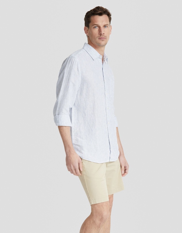Oxford - Holloway Pure Linen Stripe Shirt