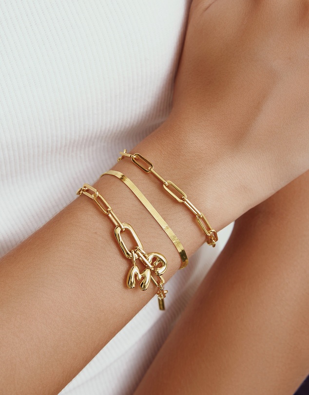 Ania Haie - Gold E Letter Charm