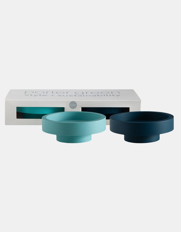 porter green - flipp lrg silicone unbreakable candle holder set