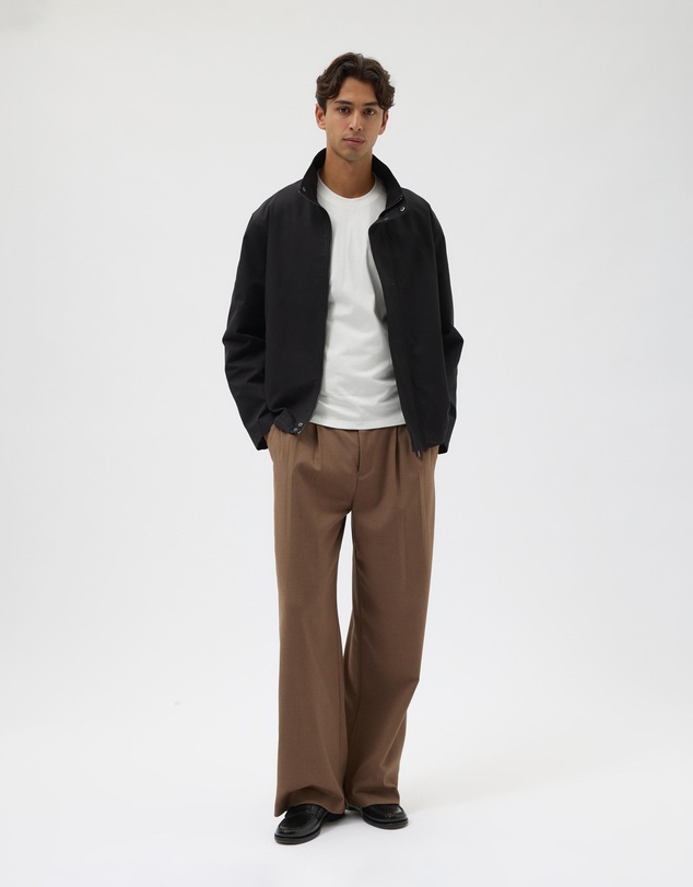 AERE - Cotton Funnel Neck Jacket