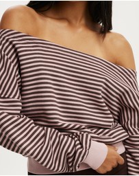 Cotton On - Relaxed Off Shoulder Sweatshirt