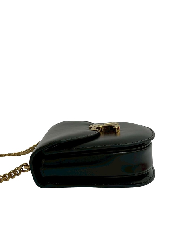 Pre-Loved by Azura Reborn - Pre-Loved Teen Shiny Calfskin Triomphe Besace Clea Chain Crossbody