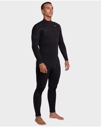 Quiksilver - Mens 4/3mm Marathon Sessions Chest Zip Wetsuits