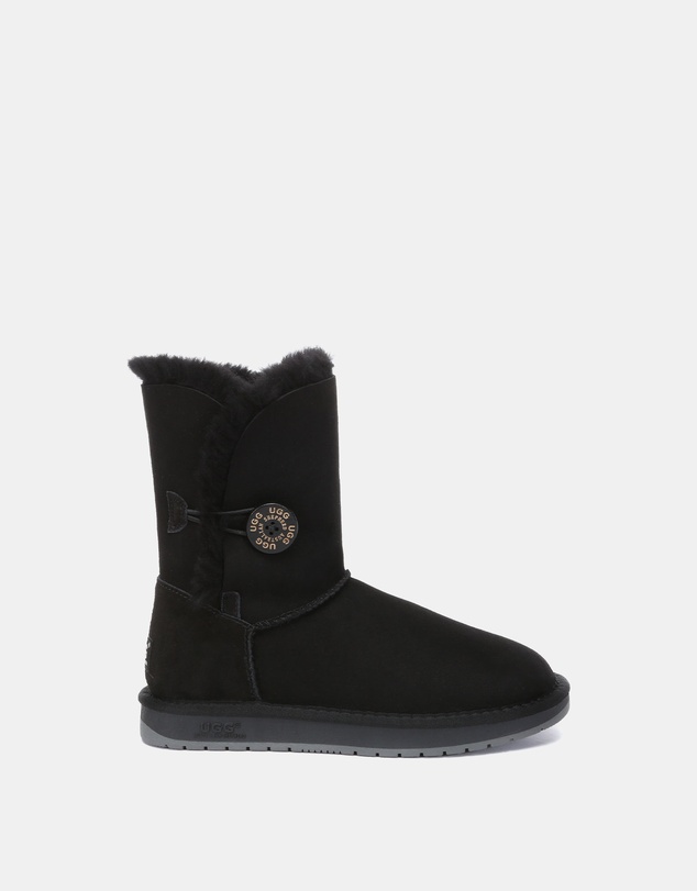 EVERAU - Australian Shepherd Ugg Short Button Sheepskin Upper UGG Boots