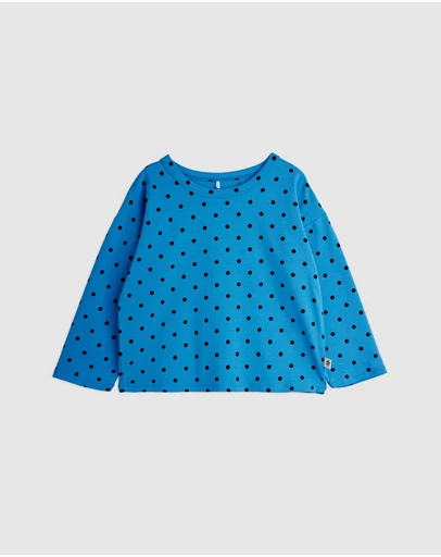 Mini Rodini - Polka Dots Aop LS Tee - Babies-Kids