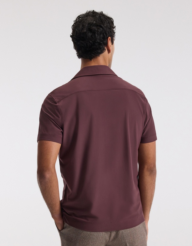 Calibre - Performance Cuban Collar Shirt Burgundy