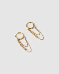 Arms Of Eve - Paloma Gold Huggie Earrings