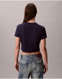 Calvin Klein Jeans - Logo Graphic Cropped T-Shirt