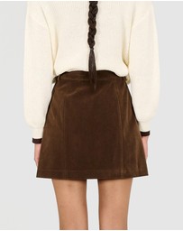 Staple the Label - Nina Faux Suede Mini Skirt