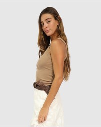 Belle & Bloom - Last Time Ribbed Tank Top