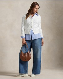 Polo Ralph Lauren - Cable-Knit Cotton Crewneck Cardigan