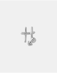 Karen Walker - H Initial Love Letter Stud