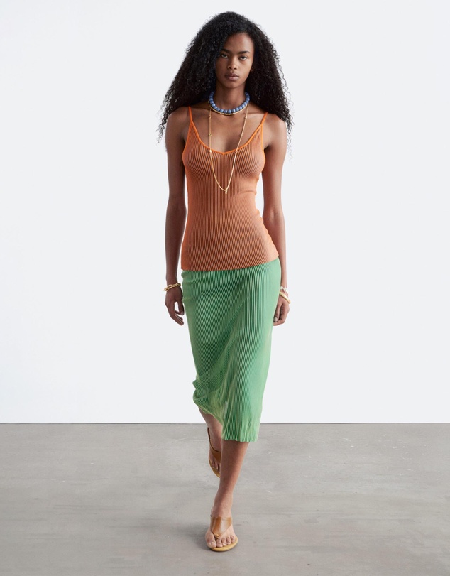 & Other Stories - Rib-Knit Midi Skirt