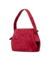 Pre-Loved by Azura Reborn - Pre-Loved Quilted Suede Metal Frame Handbag