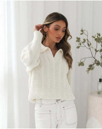 Esther & Co - Oriah Knit - Cream