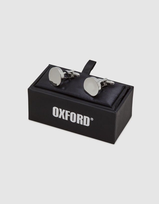 Oxford - Mens Round Disc Cuff Link