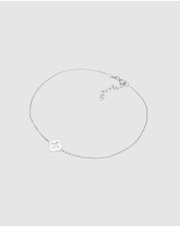 Elli Jewelry - Anklet Cloverleaf Pendant Luck in 925 Sterling Silver