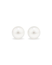Michael Hill - Stud Earrings with 9mm Button Cultured Freshwater Pearls in Sterling Silver