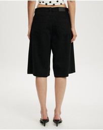 Cotton On - Lyocell Wide Denim Jorts