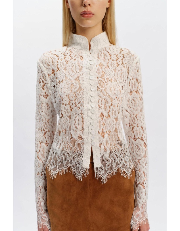 Bardot - Remly Button Front Lace Top
