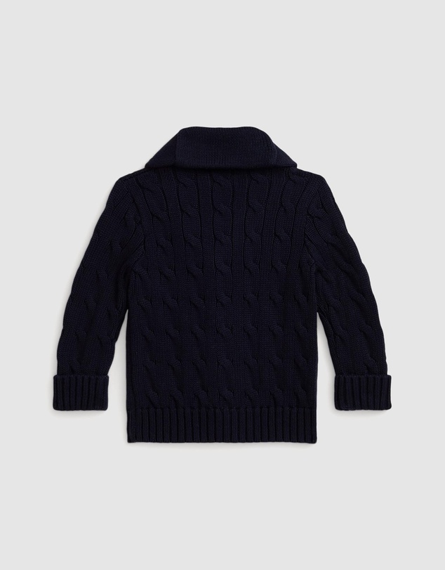 Polo Ralph Lauren - Cable-Knit Cotton Shawl Cardigan - Babies