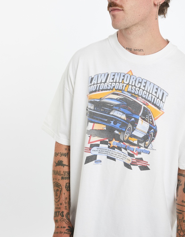 Vintage by The Real Deal - Pre Loved - Vintage 1998 Law Enforcement Motorsport Association Tee