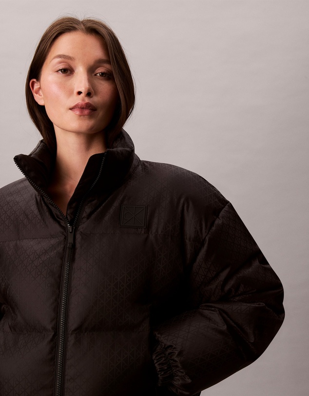 Calvin Klein - Allover Emblem Logo Puffer Jacket