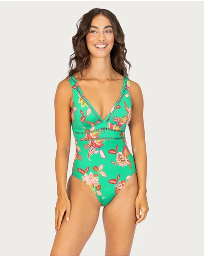 Baku Swimwear - Spice Temple Longline One Piece Swimsuit