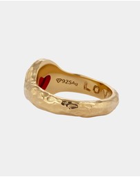 Haze & Glory - ICONIC EXCLUSIVE - Ring Me Hearty Signet - Gold