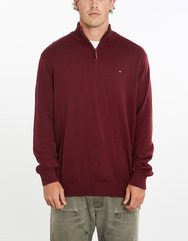 Vintage by The Real Deal - Pre Loved - Vintage Tommy Hilfiger Quarter Zip Knit Sweater