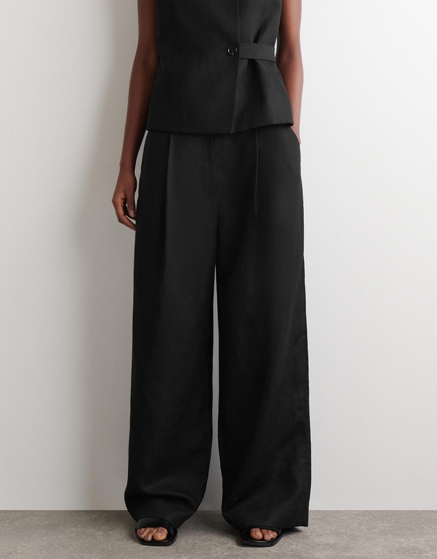 COS - Relaxed Linen-Blend Wide-Leg Trousers