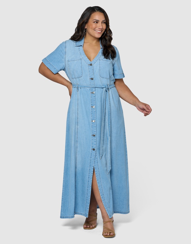 Indigo Tonic - Naomi Chambray Maxi Dress