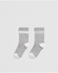 Country Road - Organically Grown Cotton Blend Cr Sport Crew Sock