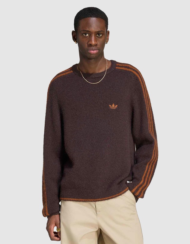 adidas Originals - 3 Stripes Fluffy Knit Crew
