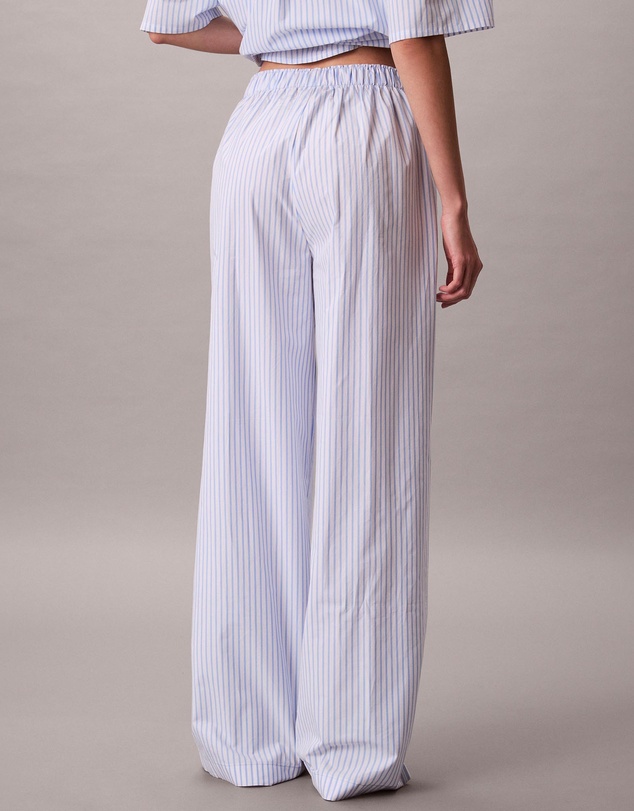 Calvin Klein - Cotton Poplin Covered WB Poplin Pants