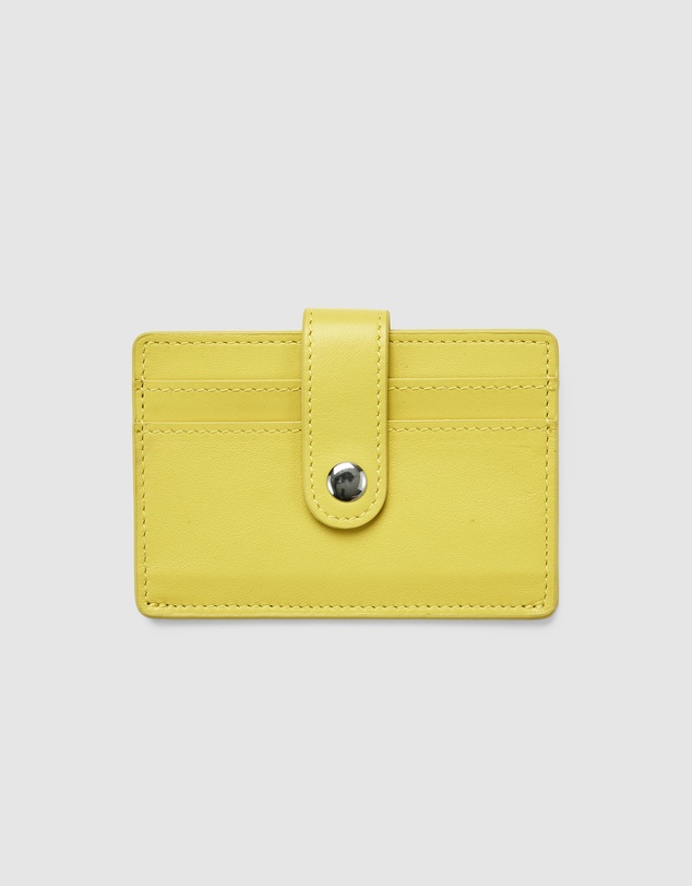 Globite - Leather RFID Card Holder Snap Button