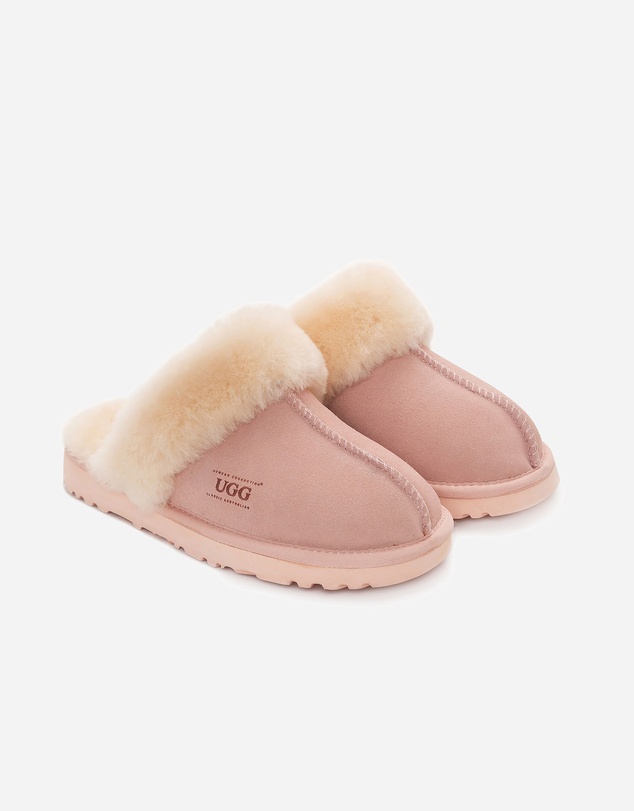 Ozwear Connection Uggs - Ugg Slippers Premium Australia Sheepskin Unisex Scuffette Suede