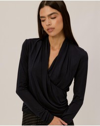 Tussah - Poppy Draped Jersey Top