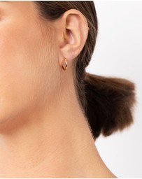 Lovisa - Gold Plated Sterling Silver 15x2MM Hoop Earrings